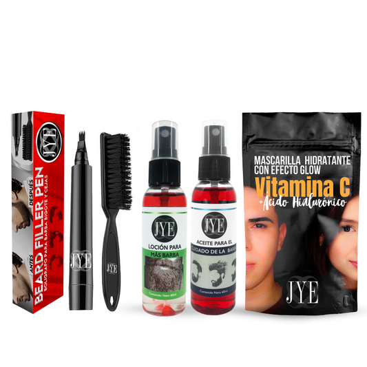 Alfa D Men's Kit - Mask + Pen + More Beard Lotion + Beard Care Oil